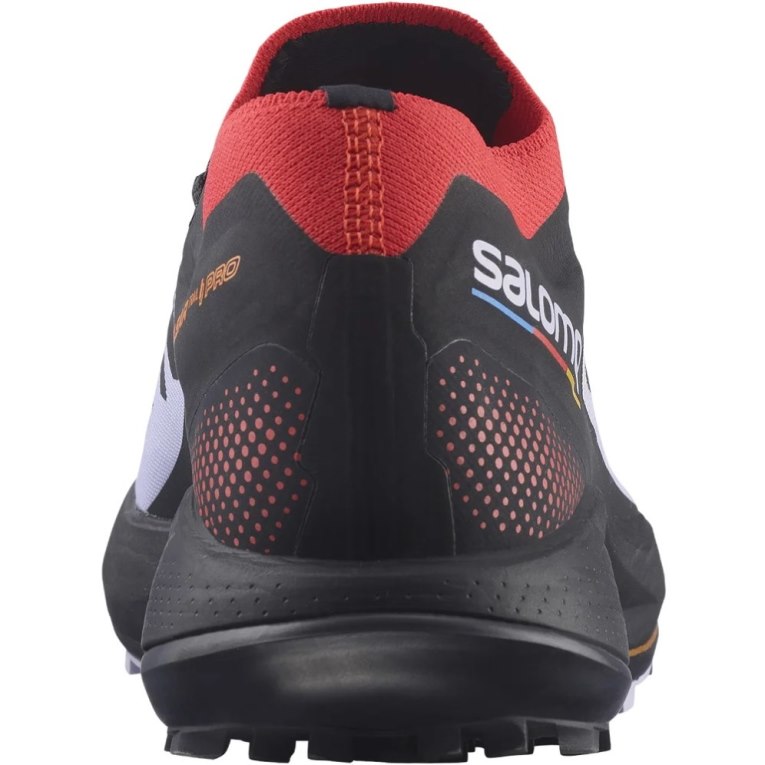 Black / Red / Lavender Salomon Pulsar Pro Men's Trail Running Shoes | IE TN2160